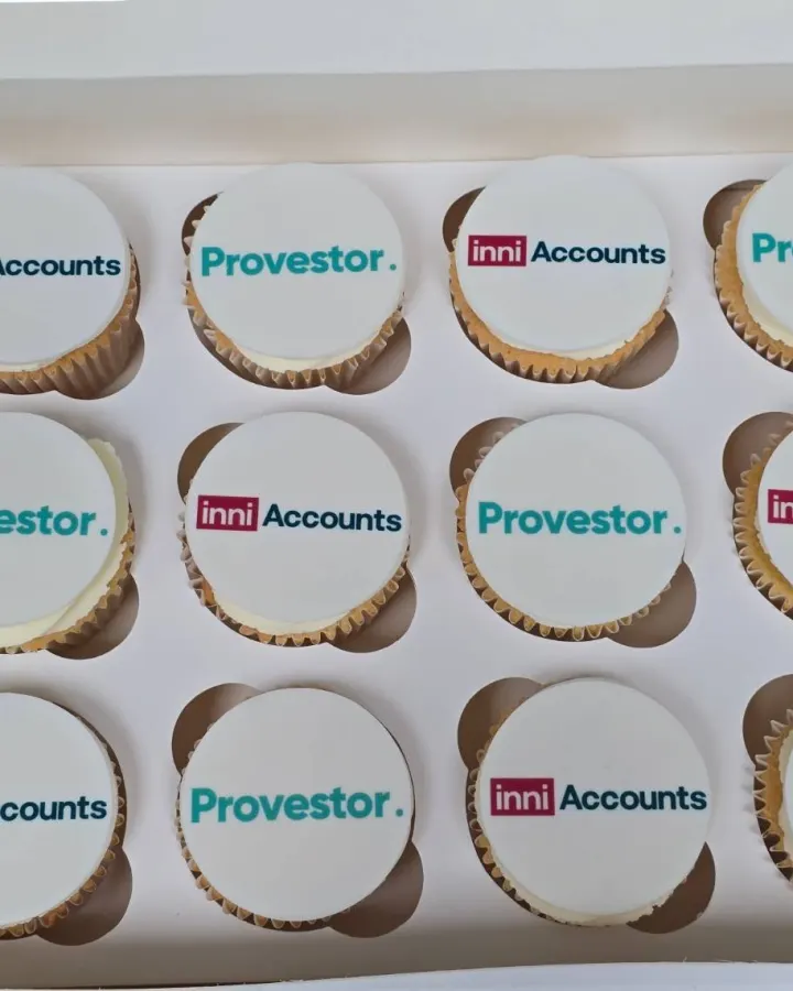 Branded Logo Cupcakes (12)